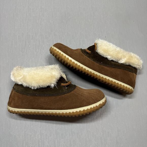 Sperry Elaina Women's Duck Bootie Suede Chocolate Size 6 M Casual Winter - Picture 1 of 6